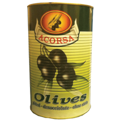 BOX Pitted Black Olives 3 x 4.1kg